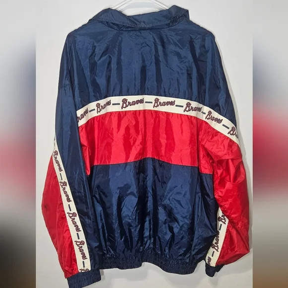 Vintage Braves Windbreaker Fans Gear XL MLB See Description B8